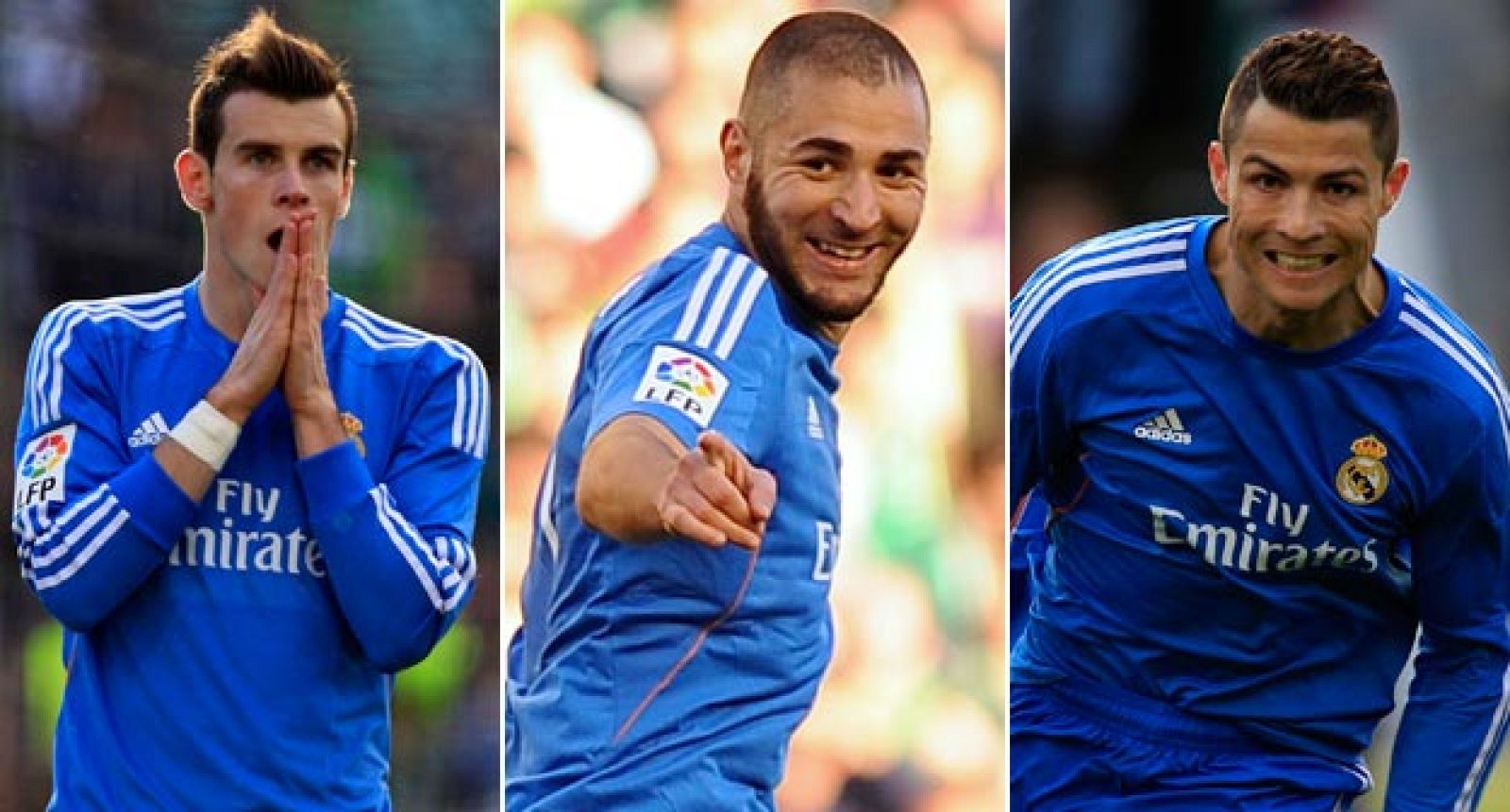Bale, Benzema y Cristiano, del Real Madrid anotaron frente al Betis.