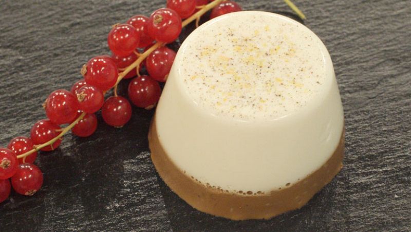 Panacota de caf� y naranja (sin huevo)