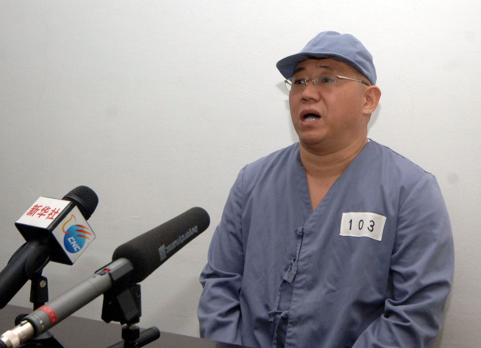 Kenneth Bae en su rueda de prensa