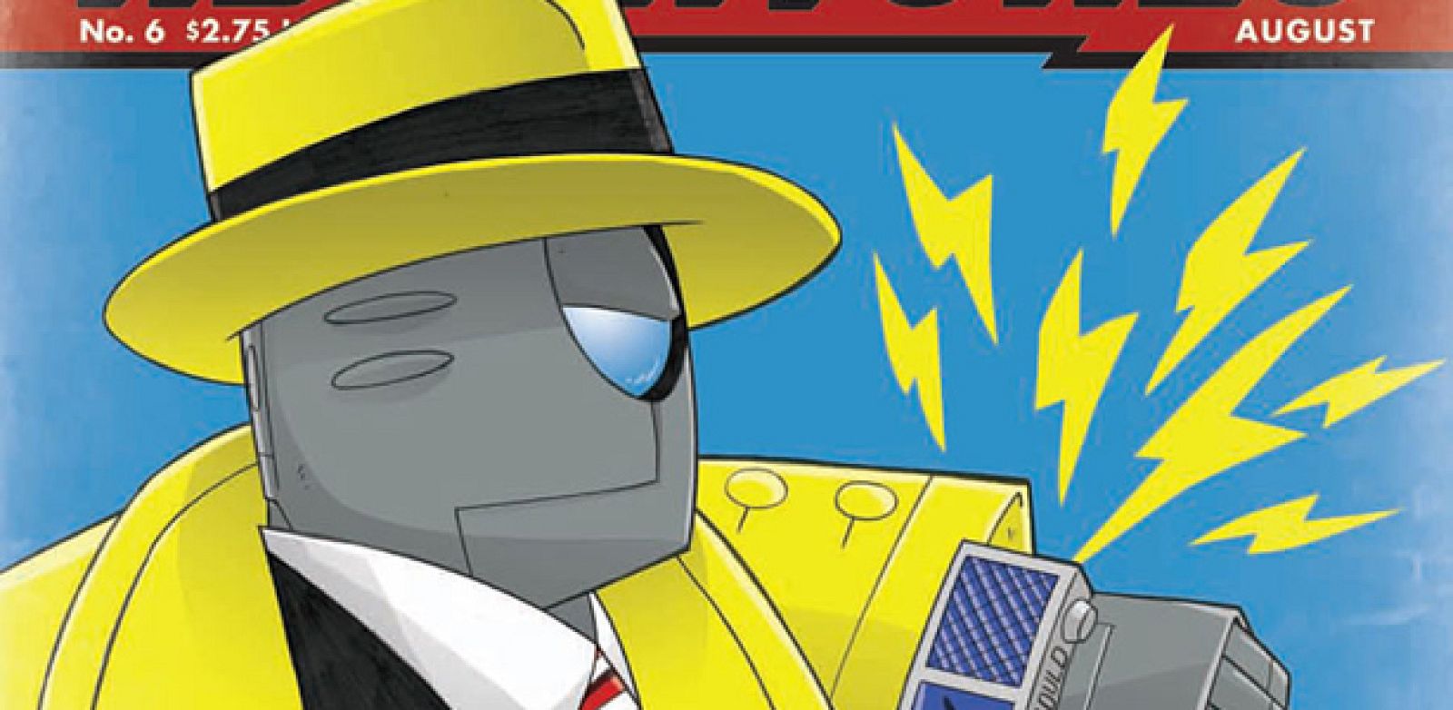 Fragmento de una portada de 'Atomic robo'