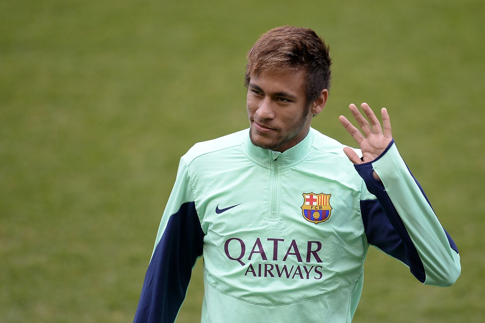 Neymar, en un entrenamiento