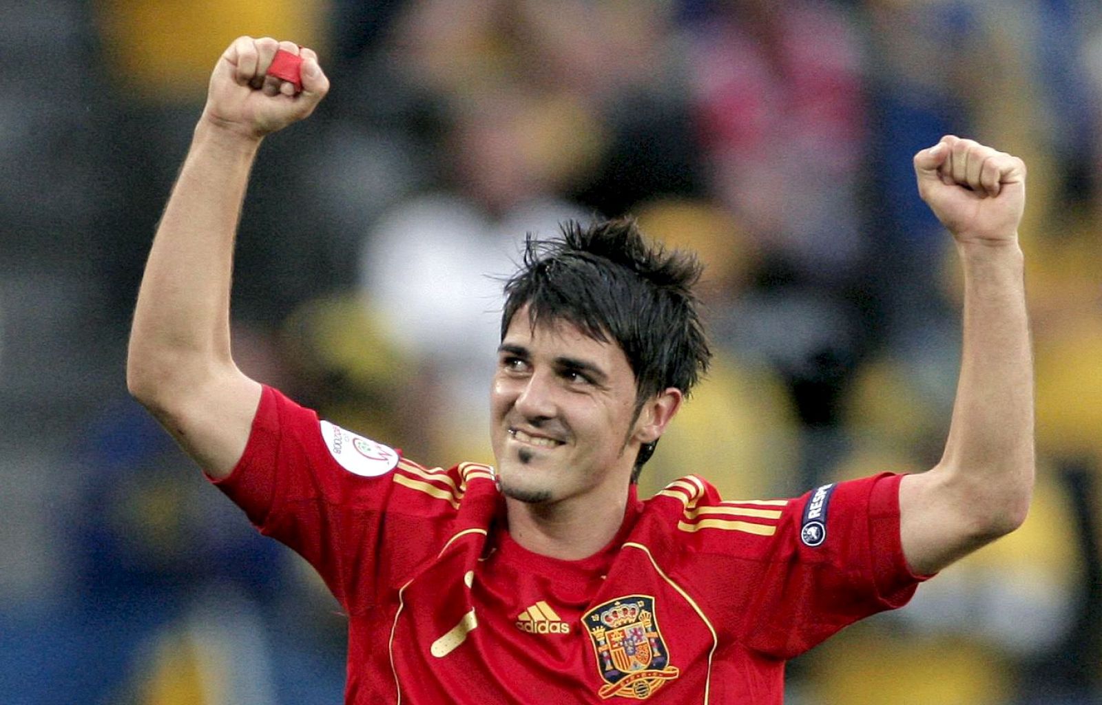 Villa celebra el gol de la victoria marcado en el descuento.