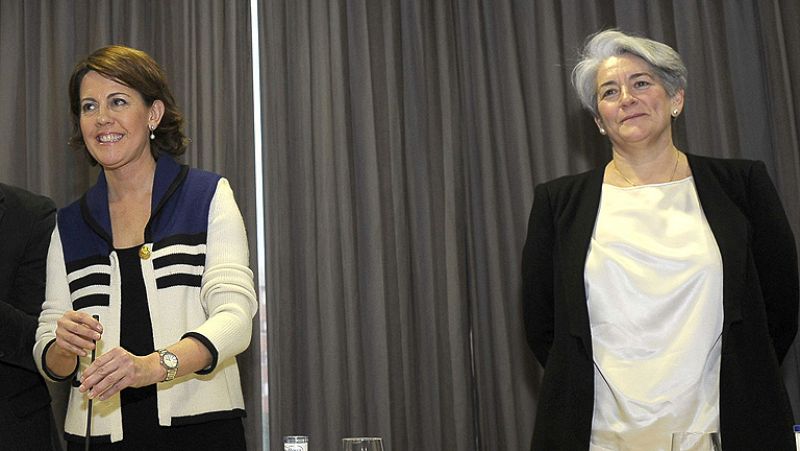 Barcina niega que haya corrupción en el Ejecutivo foral y muestra su apoyo a Goicoechea