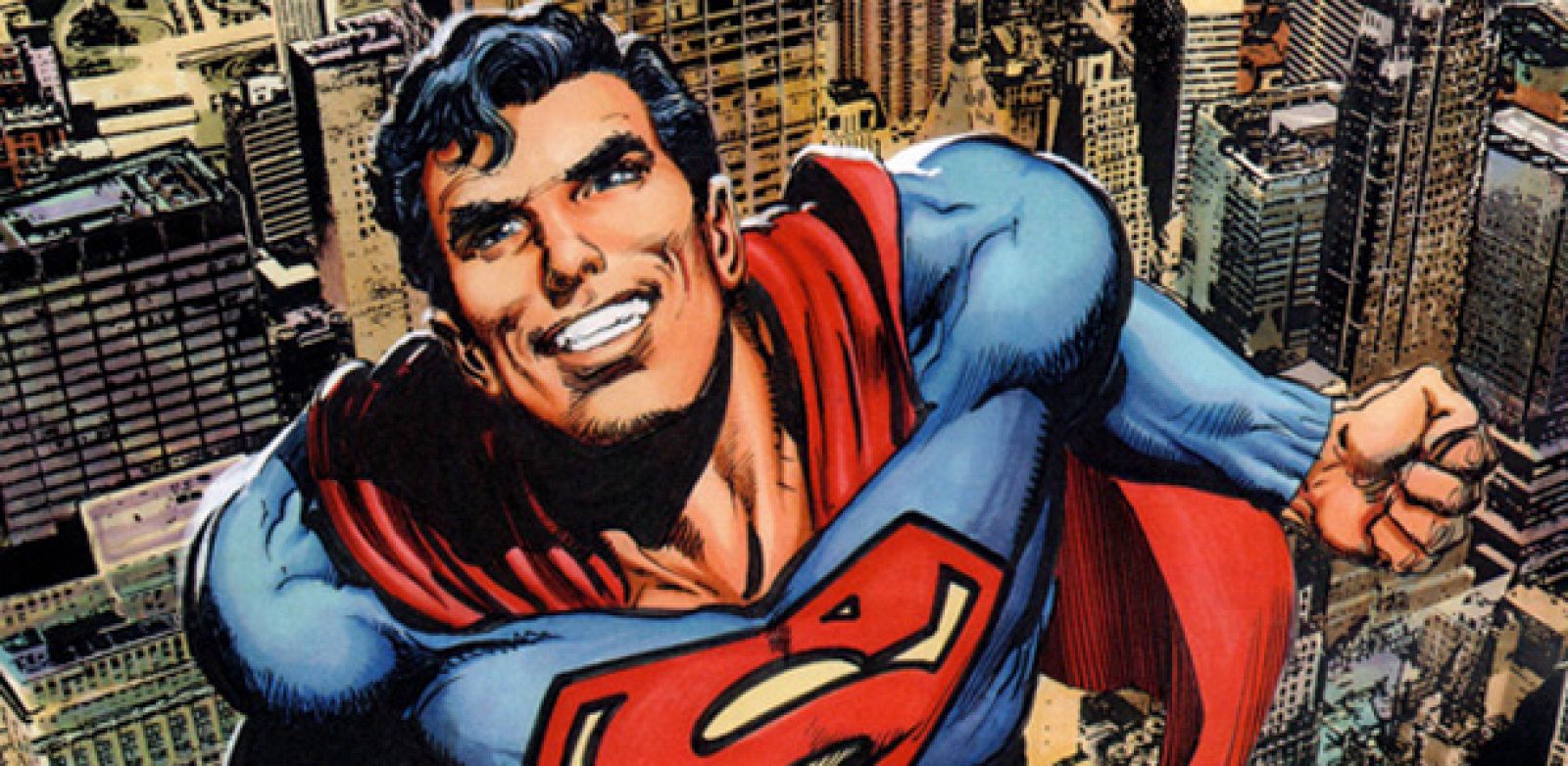 Fragmento de una ilustración de Superman de Neal Adams