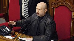 El Parlamento ucraniano nombra presidente en funciones a Alexándr Turchinov