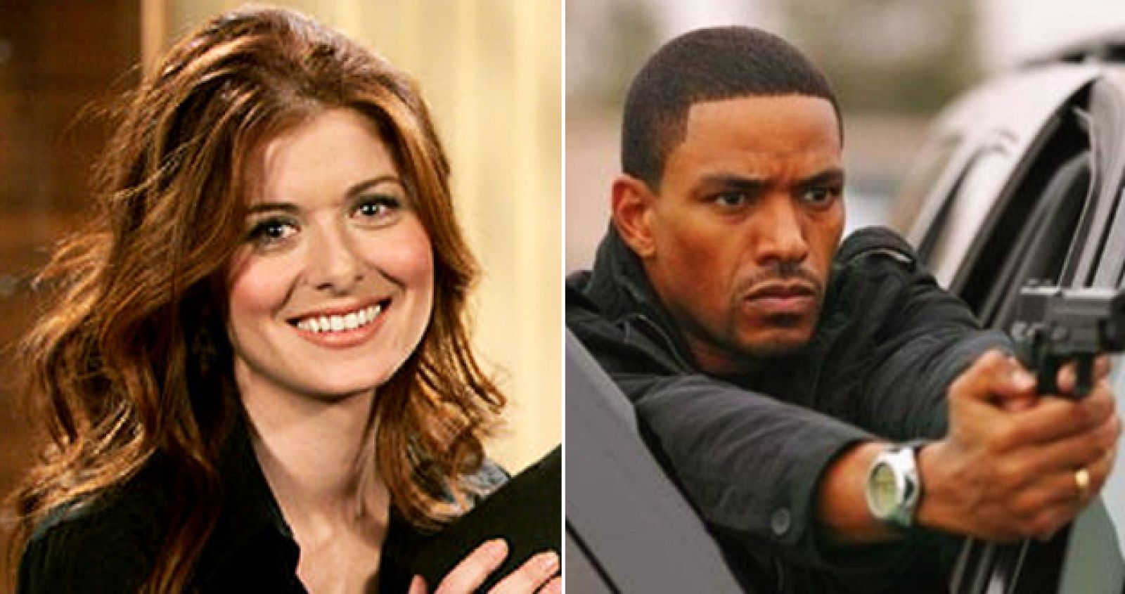Debra Messing y Laz Alonso