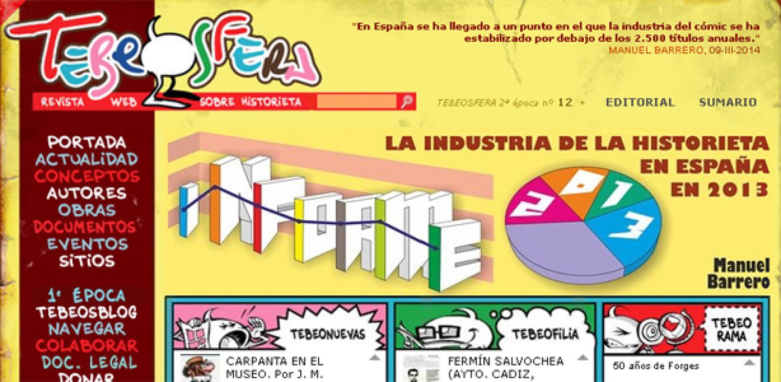 Captura de la página de Tebeosfera