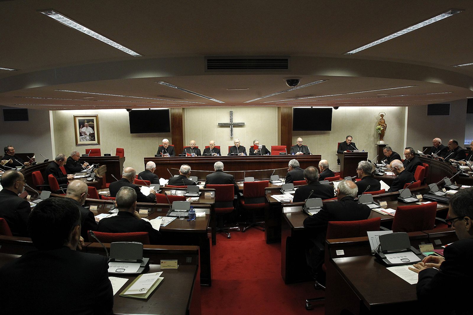 Imagen de la inauguración de la asamblea plenaria de la Conferencia Episcopal Española, que elegirá al sucesor de Rouco Varela en la presidencia.