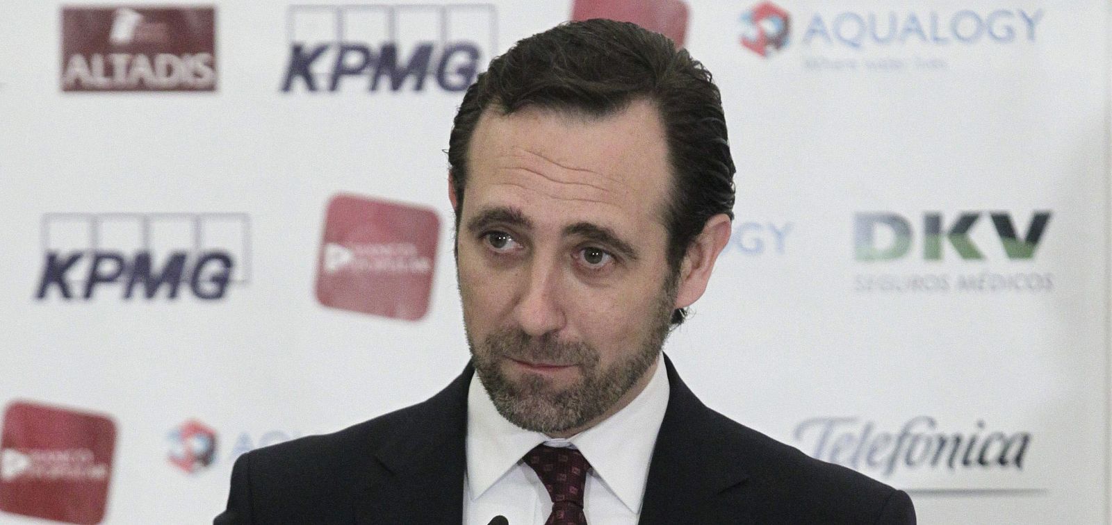 El presidente de Baleares, José Ramón Bauzá, durante un desayuno informativo organizado en Madrid por Europa Press.