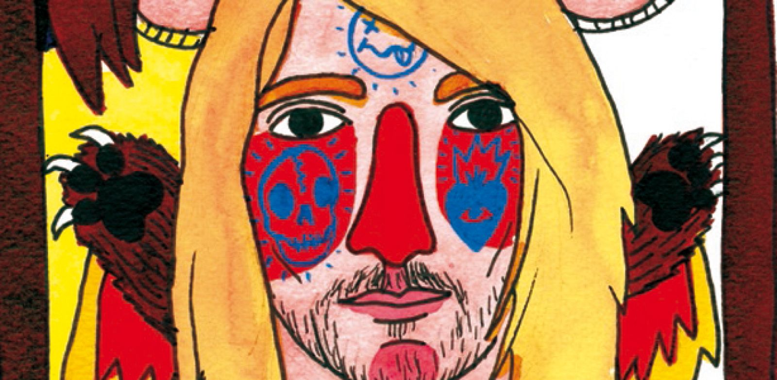 Fragmento de la ilustración de Ricardo Cavolo dedicada a Nirvana