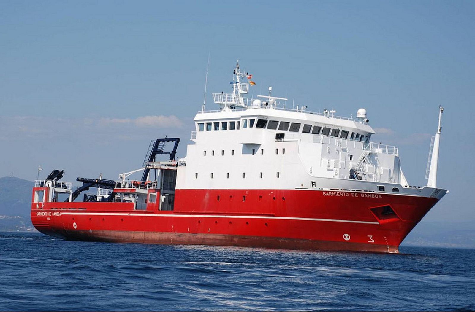 Buque Sarmiento de Gamboa.