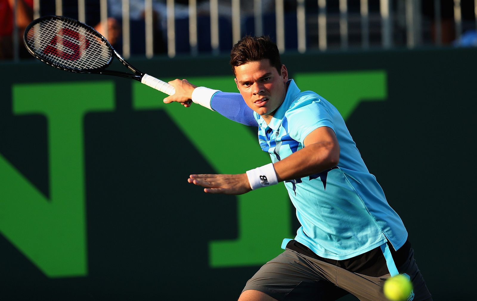 El tenista canadiense Milos Raonic