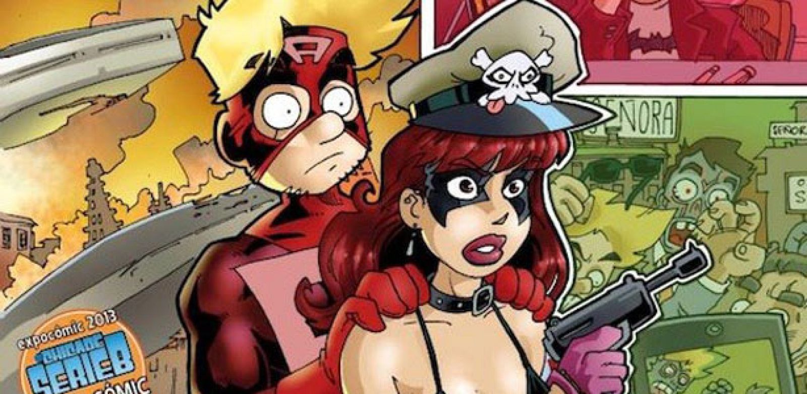 Fragmento de una ilustración de 'Chica de Serie B', de Iván Sarnago