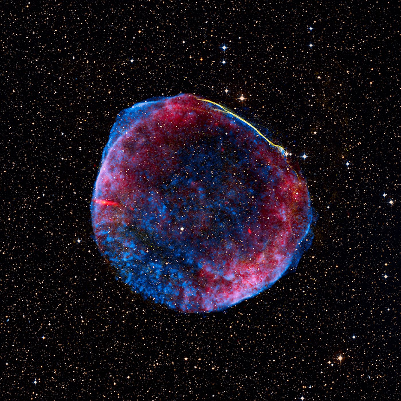 A supernova remnant about 7,000 light years from Earth.