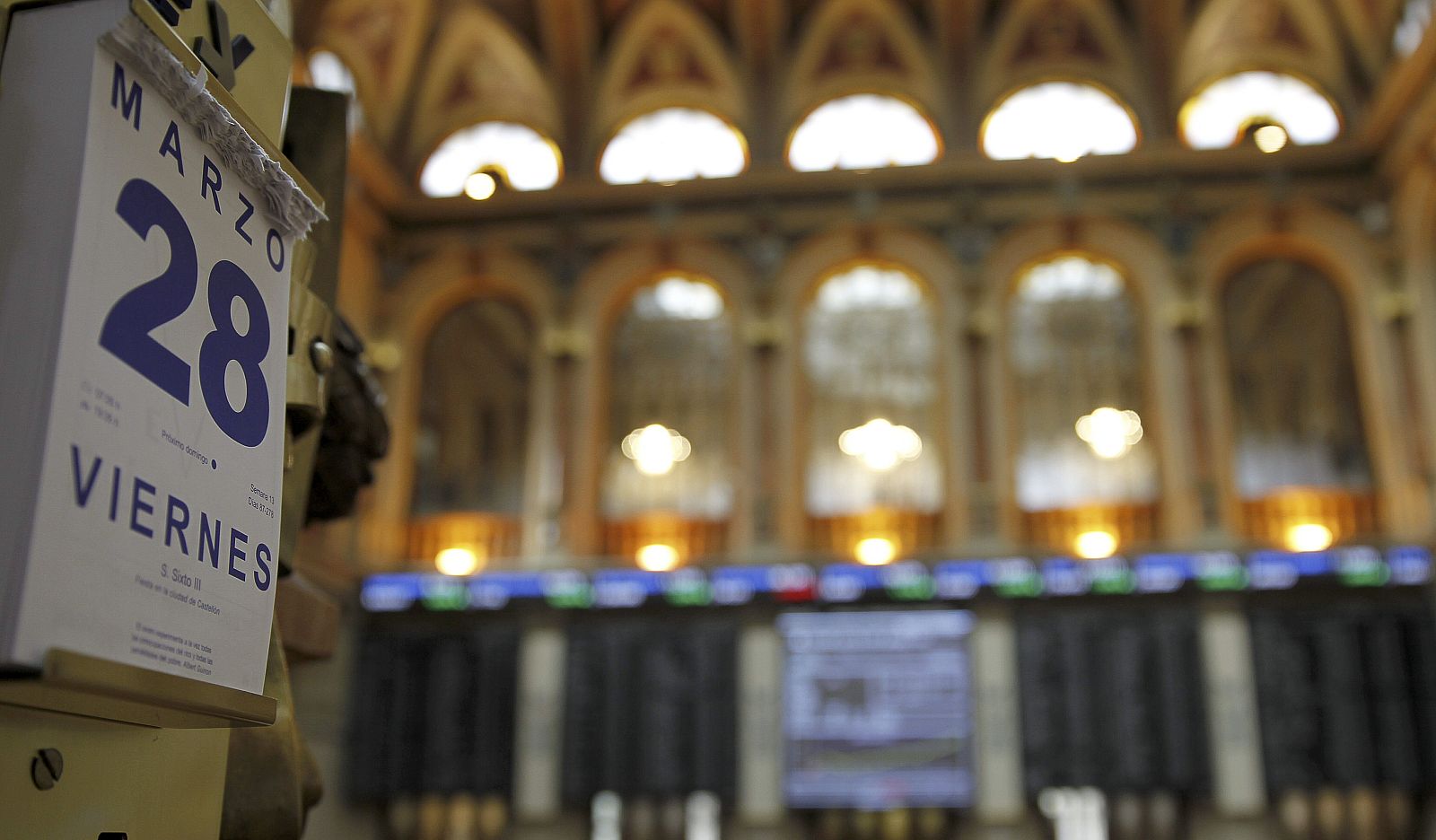 Vista general de la Bolsa de Madrid