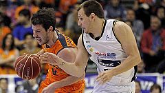 La madurez del Valencia frena la valentía del Obradoiro