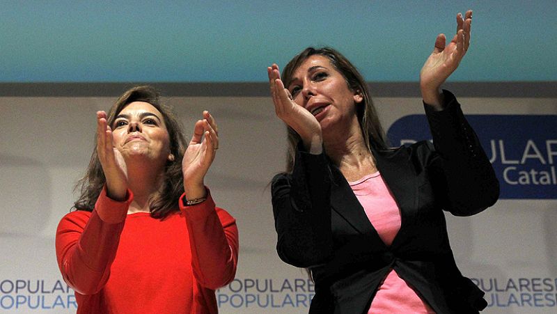 Sáenz de Santamaría apela a la "España solidaria" y a sus vínculos con Cataluña