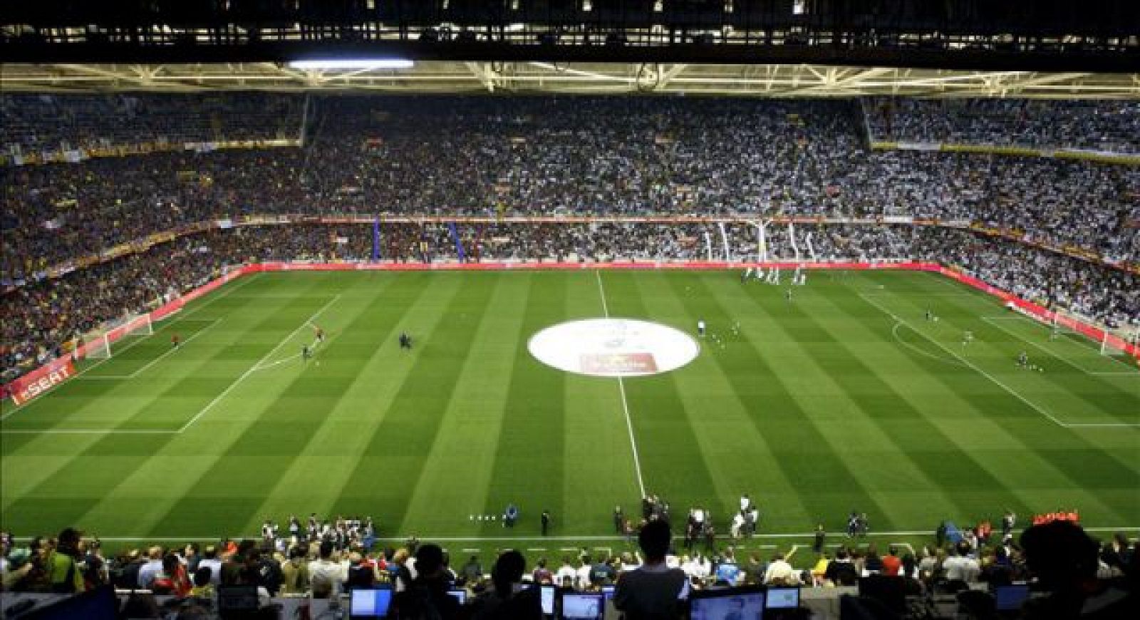 Vista general del estadio de Mestalla