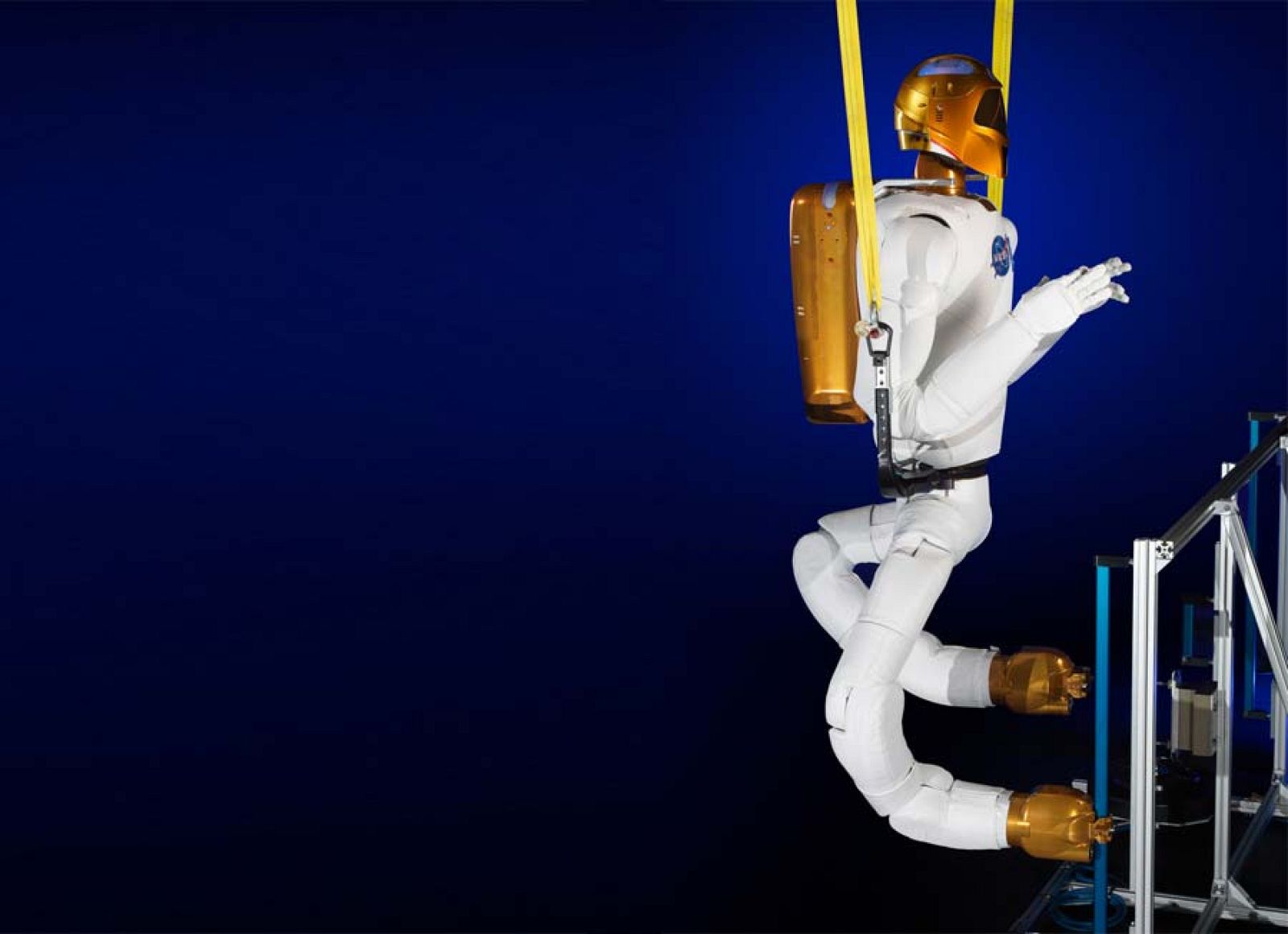 El juego de piernas para Robonaut 2, uno de los dos robots que hay a bordo de la EEI.