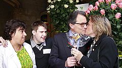 Artur Mas llama a los catalanes a celebrar "lo que les une" con motivo de Sant Jordi
