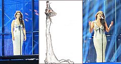 Ruth Lorenzo realiza el primer ensayo con el vestido que llevará en la final de Eurovisión