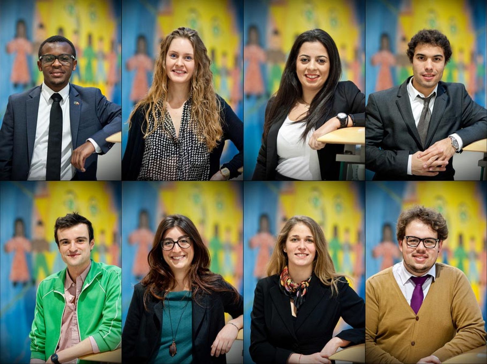 Jóvenes participantes en el encuentro Agora 2013 de la UE.