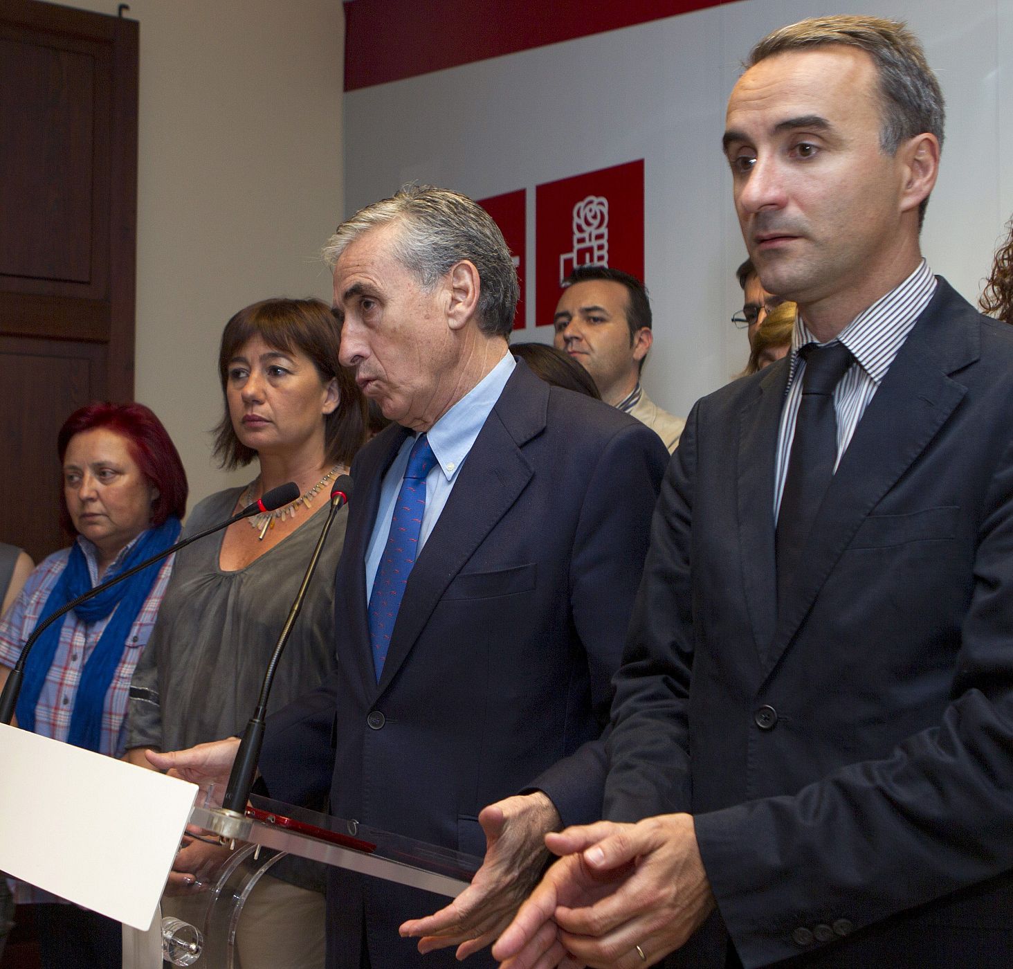 Jáuregui en Mallorca tras cancelarse un acto por el asesinato de Isabel Carrasco