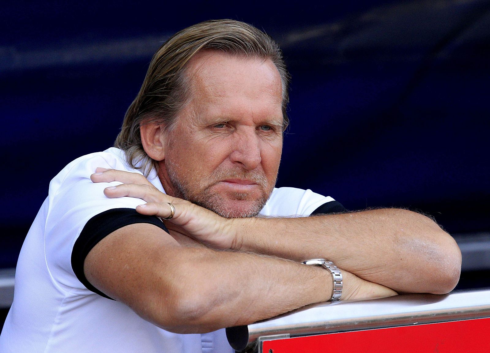 El entrenador del Málaga, el alemán Bernd Schuster.