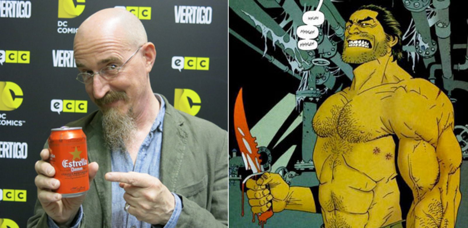 Brian Azzarello y su personaje, "Lono"