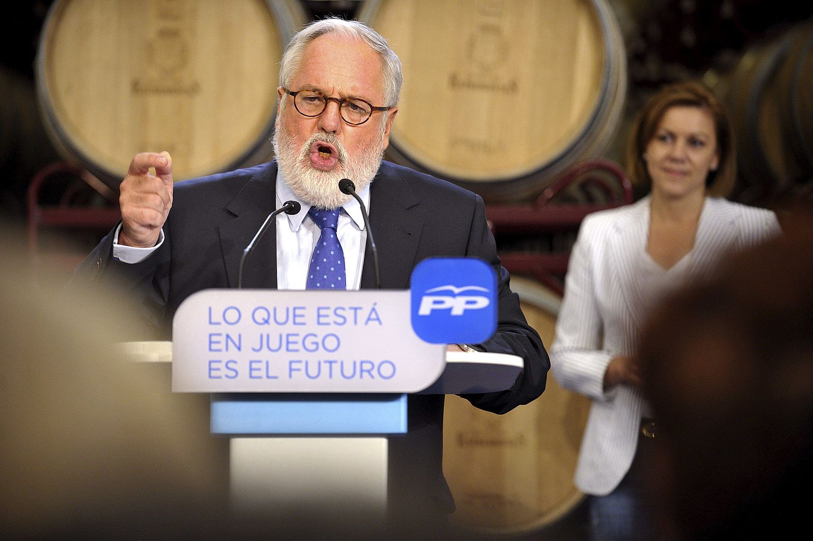 Miguel Arias Cañete durante un acto en Toledo