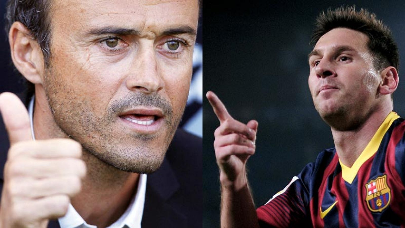 Luis Enrique y Leo Messi
