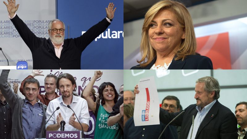El PP gana las europeas con tres puntos sobre el PSOE pero el bipartidismo se hunde hasta el 49%