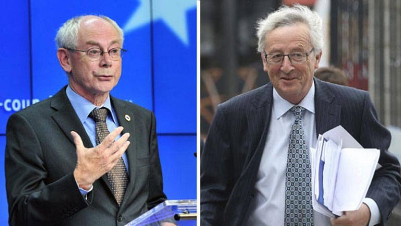 Van Rompuy y Juncker iniciarán la negociación para elegir al presidente de la Comisión 