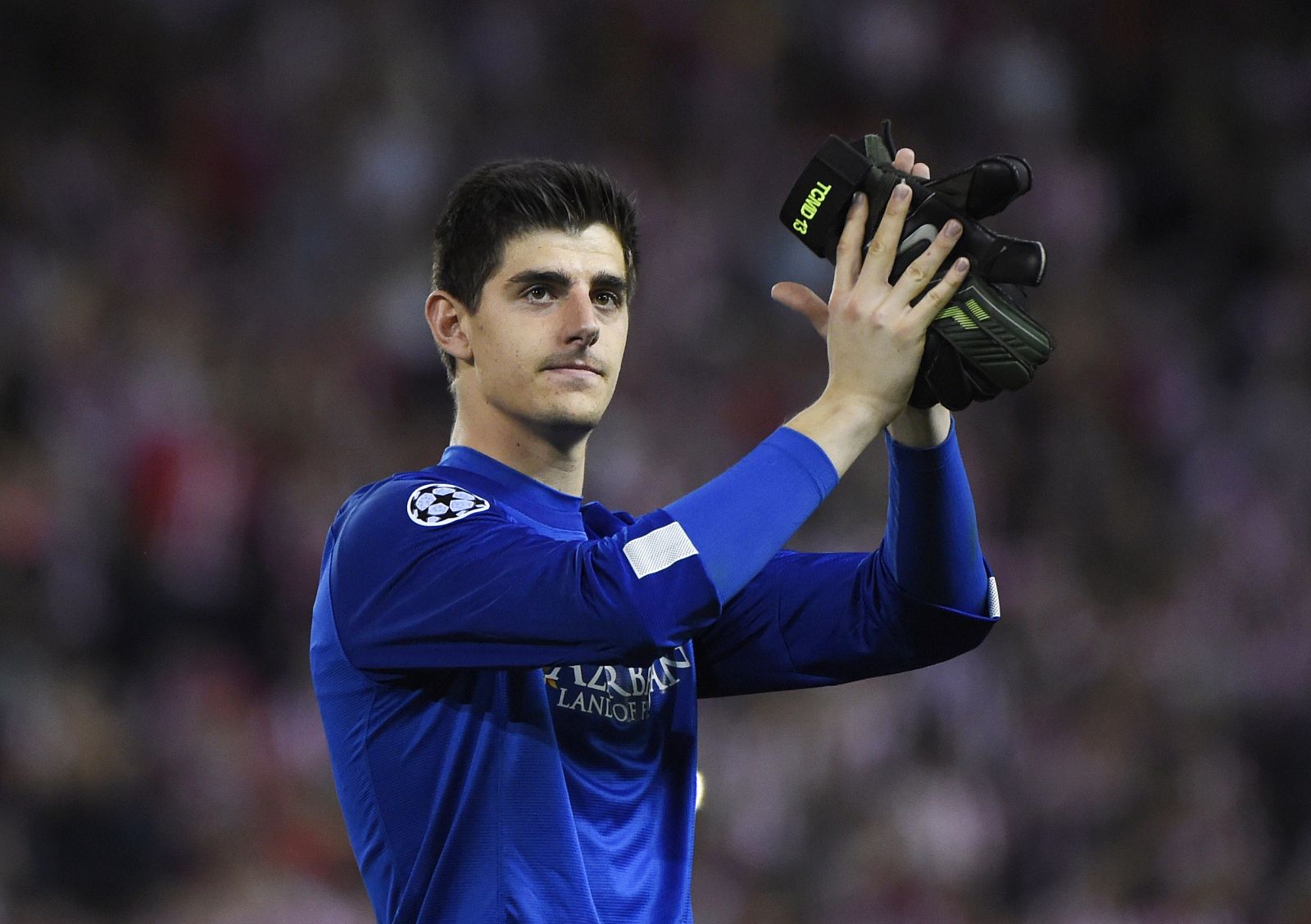 El meta belga Courtois, uno de los dos escogidos por la UEFA en la plantilla ideal