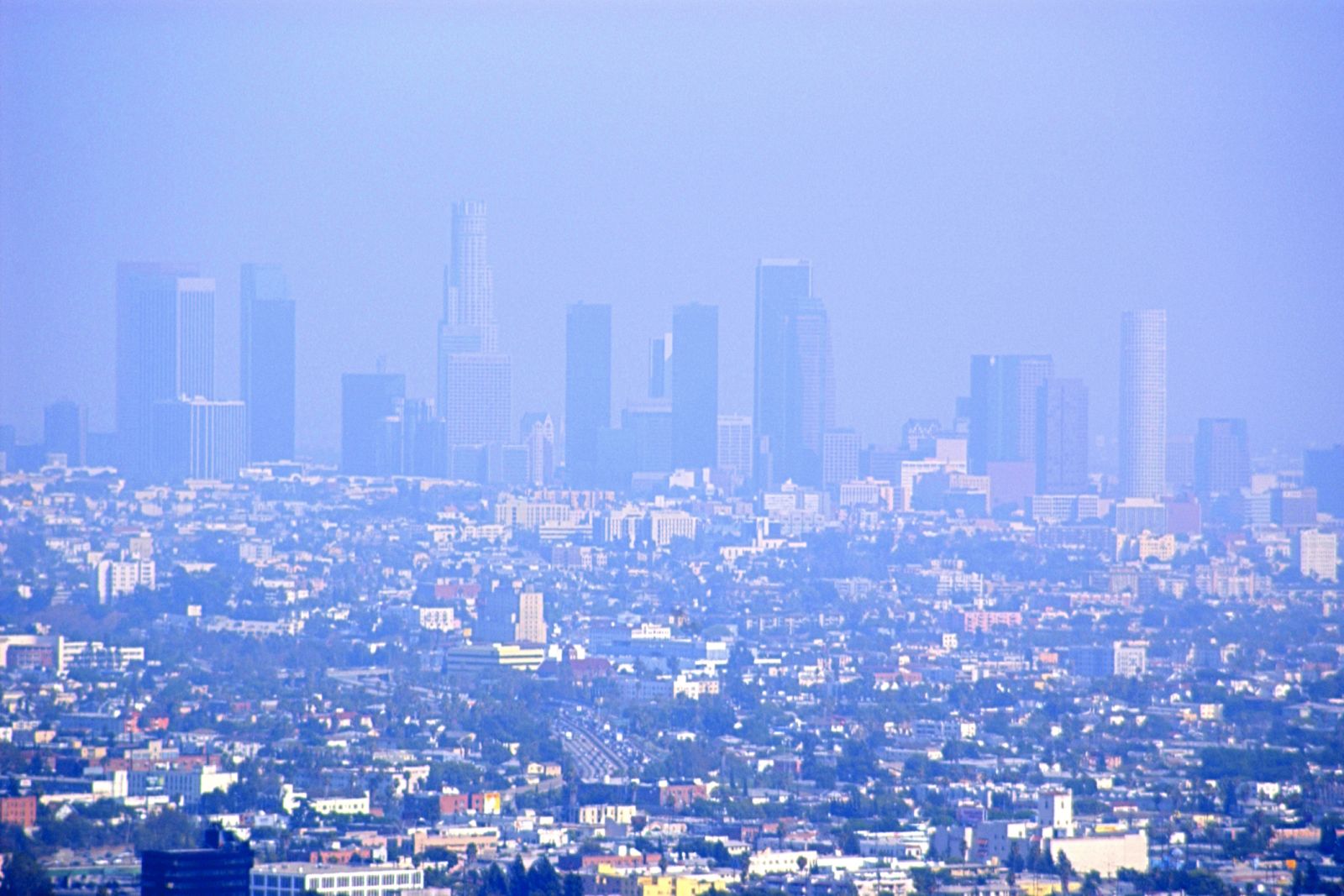 Contaminación en Los Ángeles.