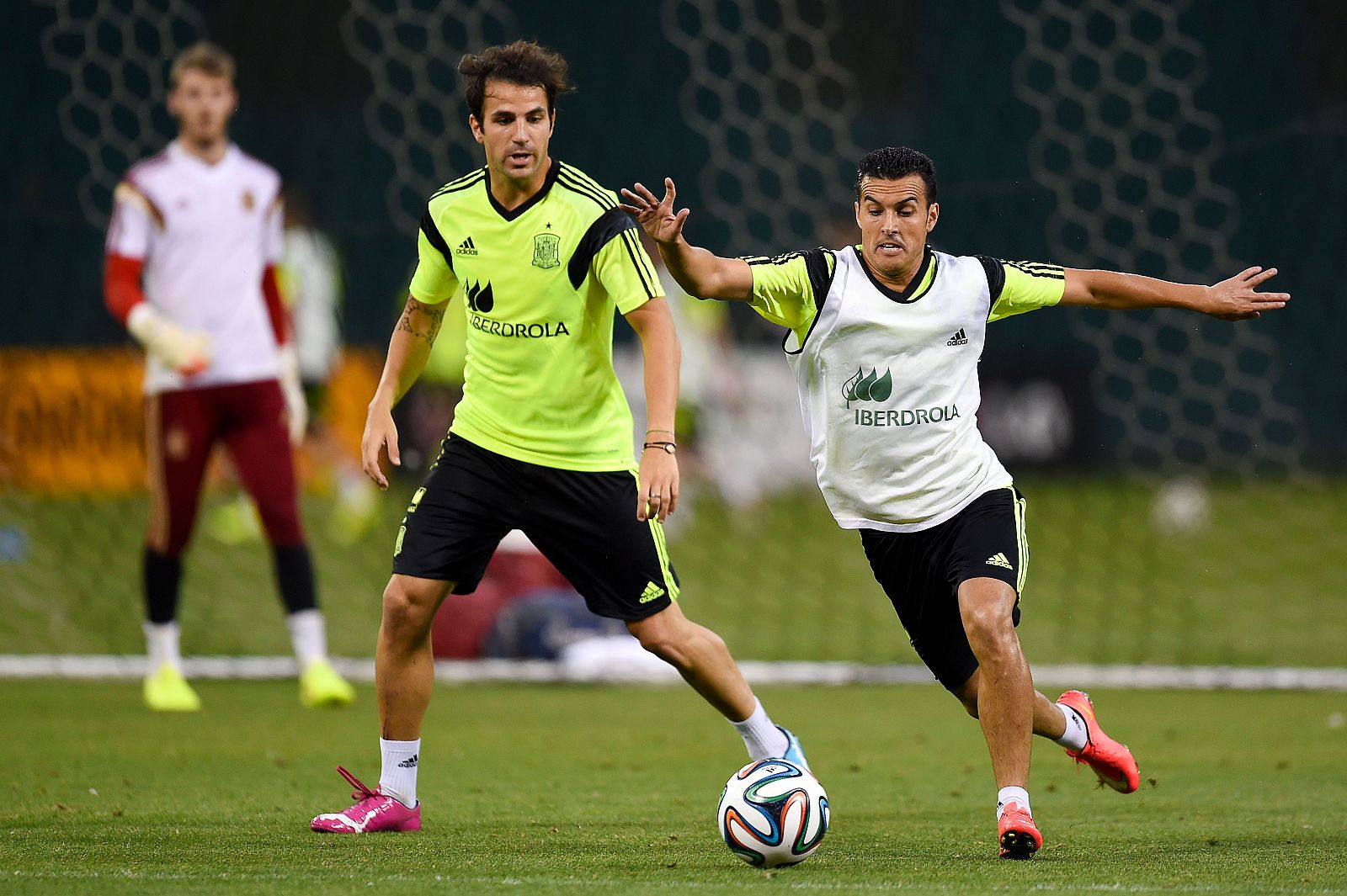 Entrenamiento de la selección española