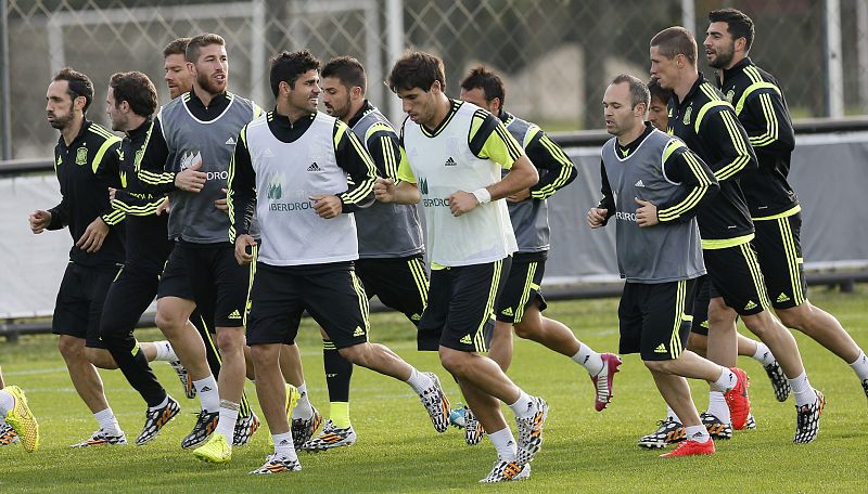 España completa el primer entrenamiento en Curitiba