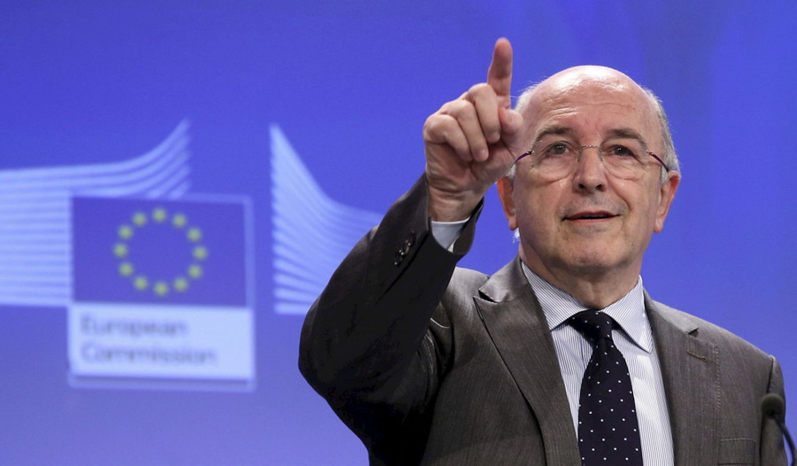 Joaquín Almunia, hoy en Bruselas