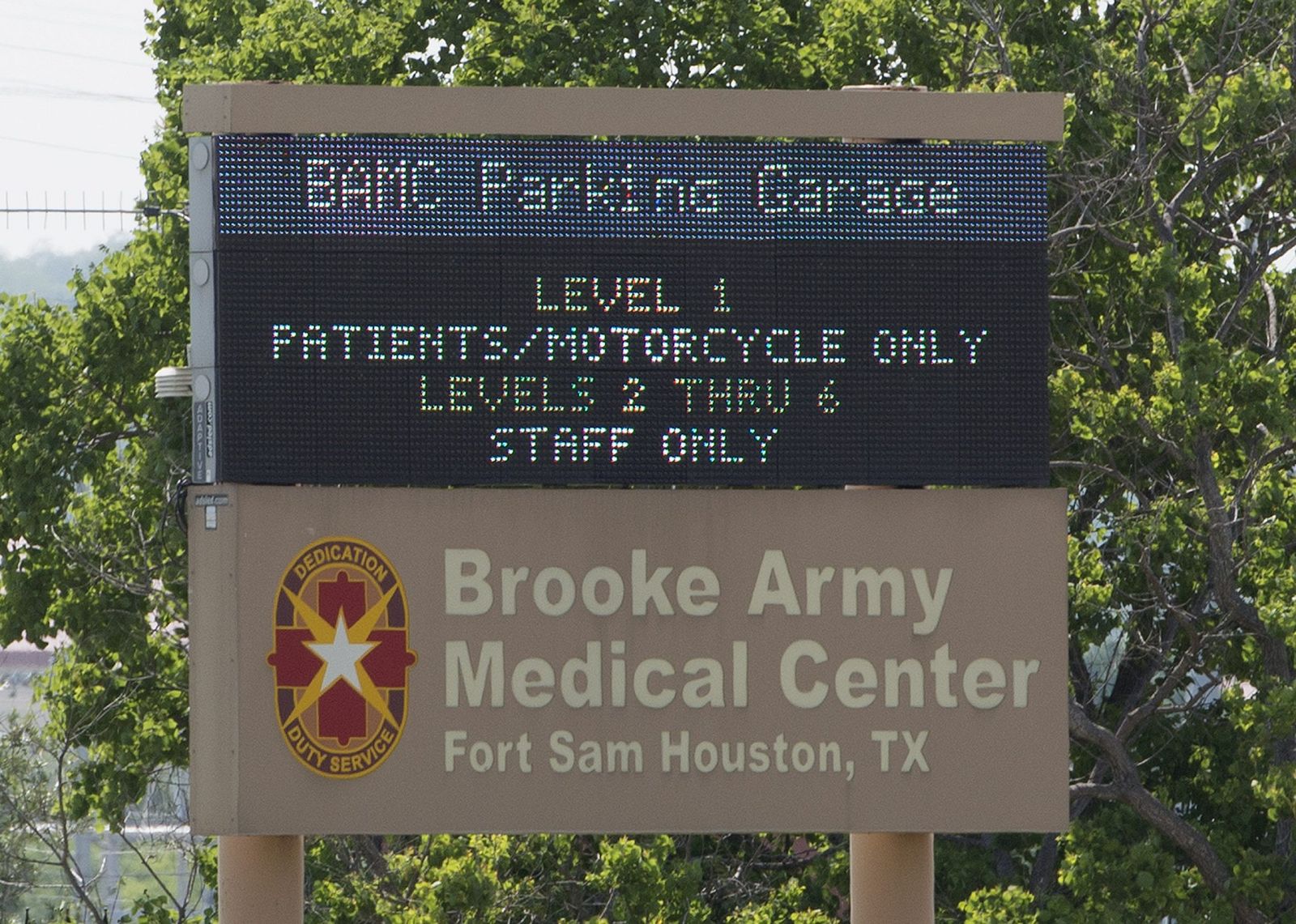 The Brooke Army Medical Center, at Fort Sam Houston in San Antonio, Texas, is pictured