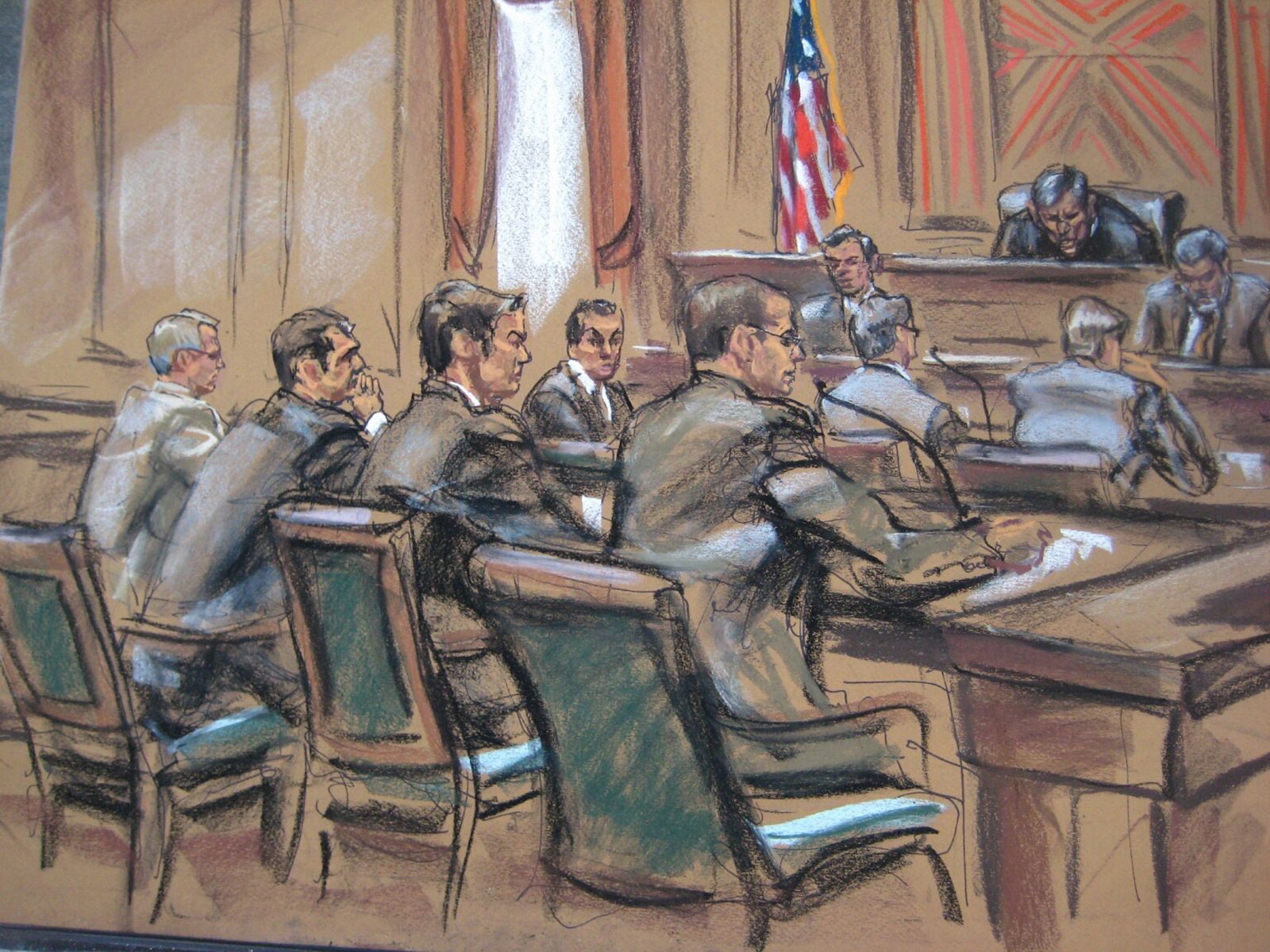 Carmine Boccuzzi, lawyer for Argentina appear at a hearing before U.S. District Judge Thomas Griesa in Manhattan, New York