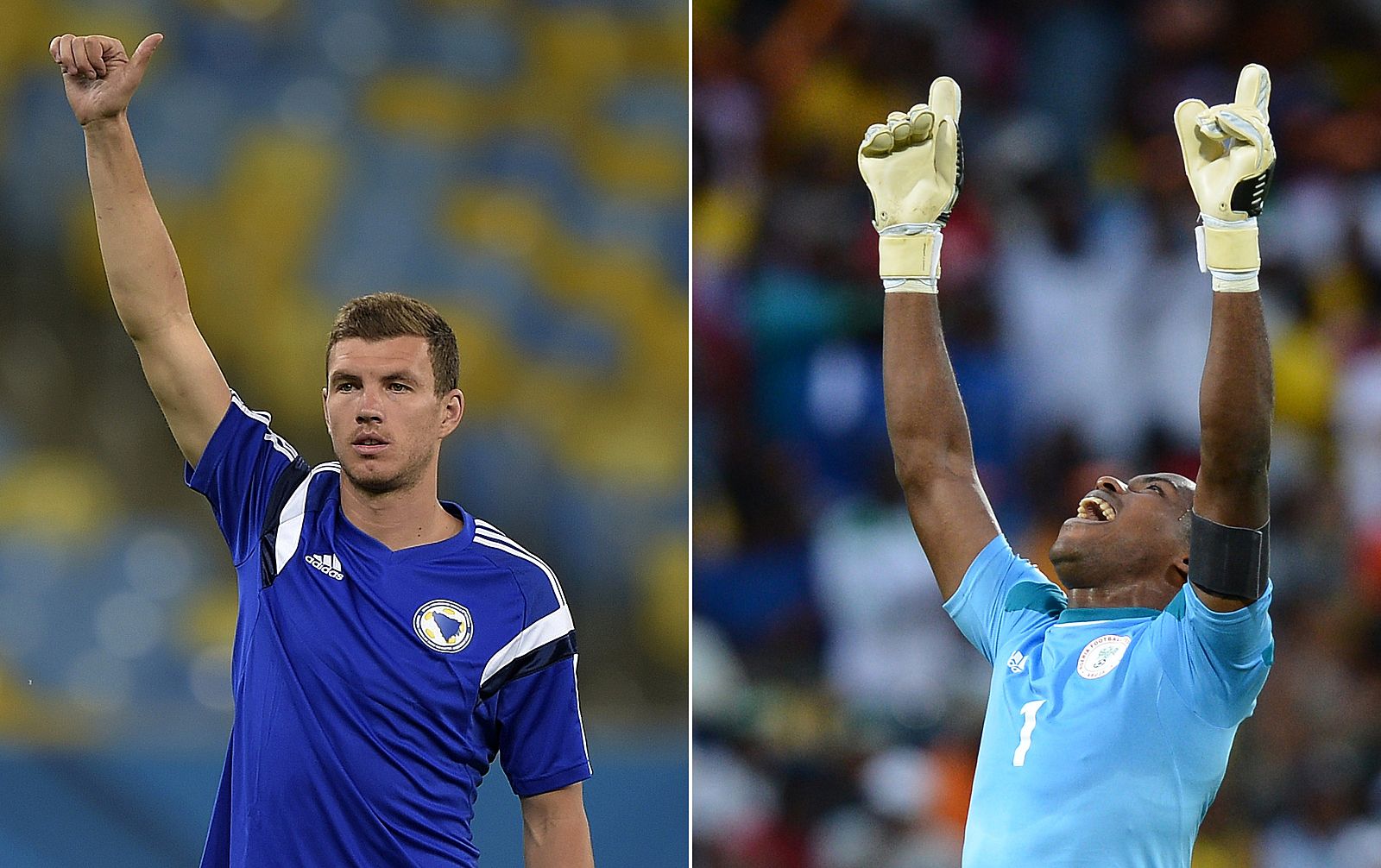 El bosnio Edin Dzeko pondrá a prueba al meta nigeriano Vincent Enyeama