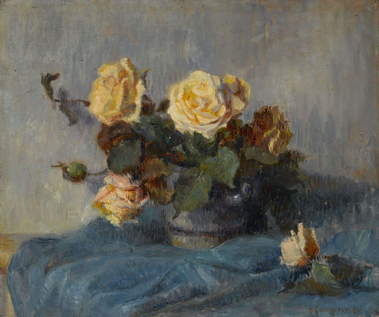 "Ramo de rosas" (1884) Obra inédita de Gauguin subastado en Londres