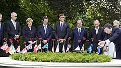 Los líderes europeos conmemoran unidos la I Guerra Mundial antes de la batalla por Juncker