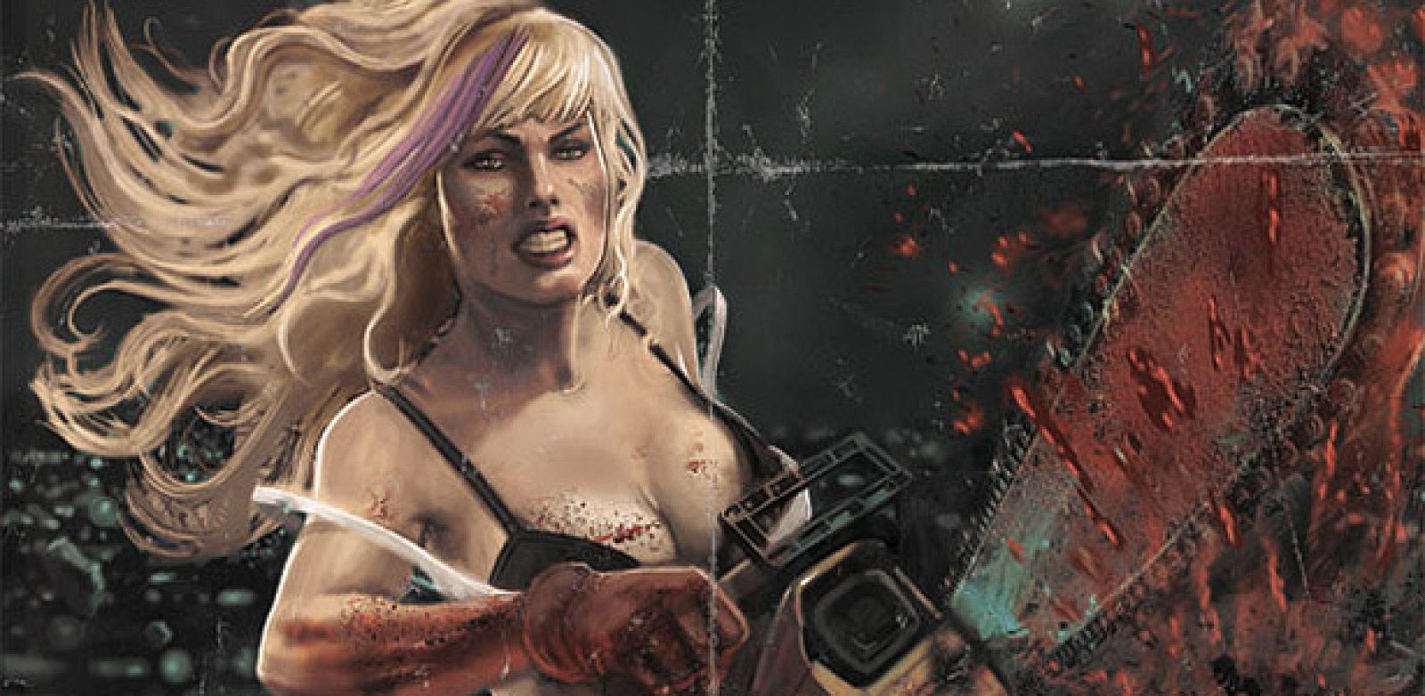 Fragmento de una portada de 'Nancy in hell on earth', de Diego P. Galindo