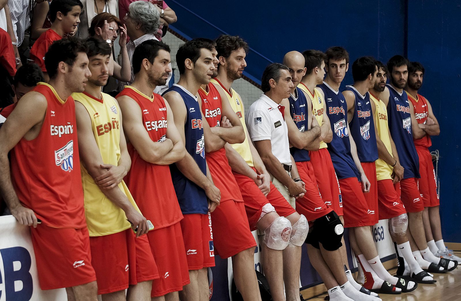 Entrenamiento de la selección española en su preparación para los JJOO