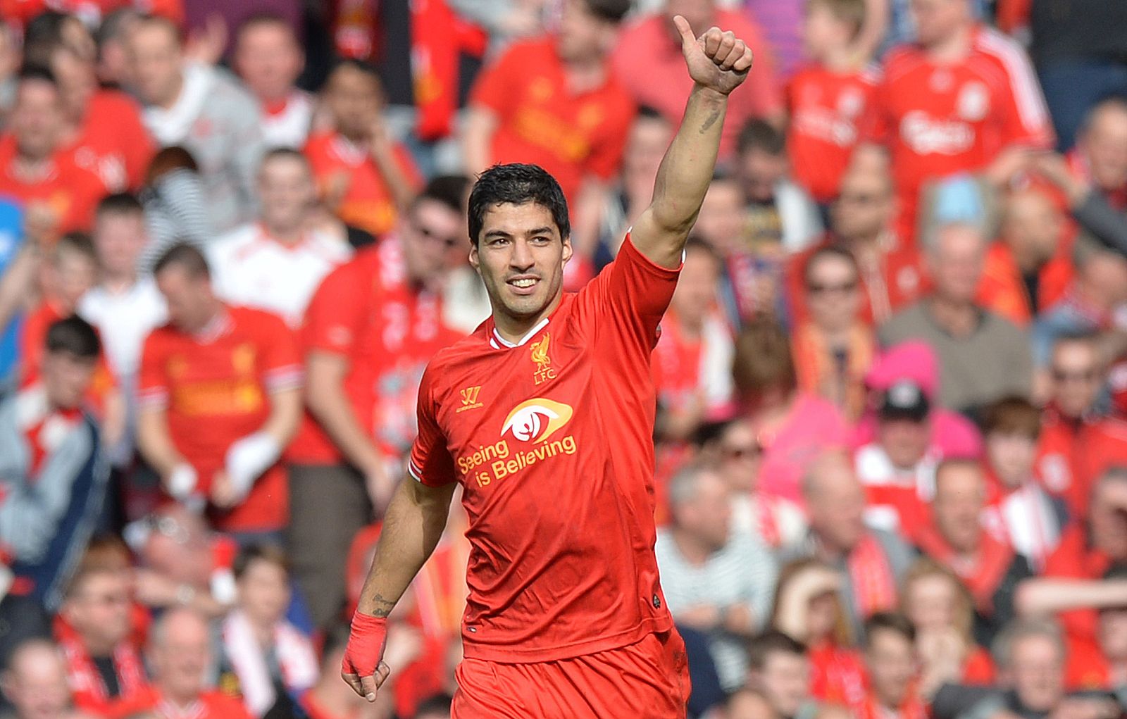 Luis Suárez, en el Liverpool