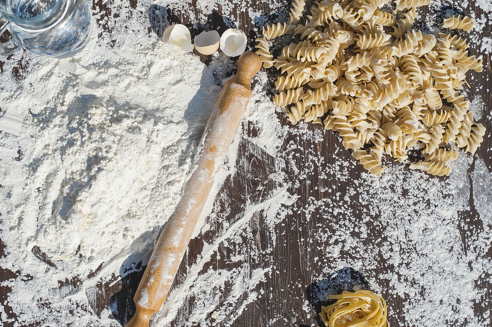 Pasta y harina, alimentos con gluten, un conjunto de proteínas que no toleran los celíacos.