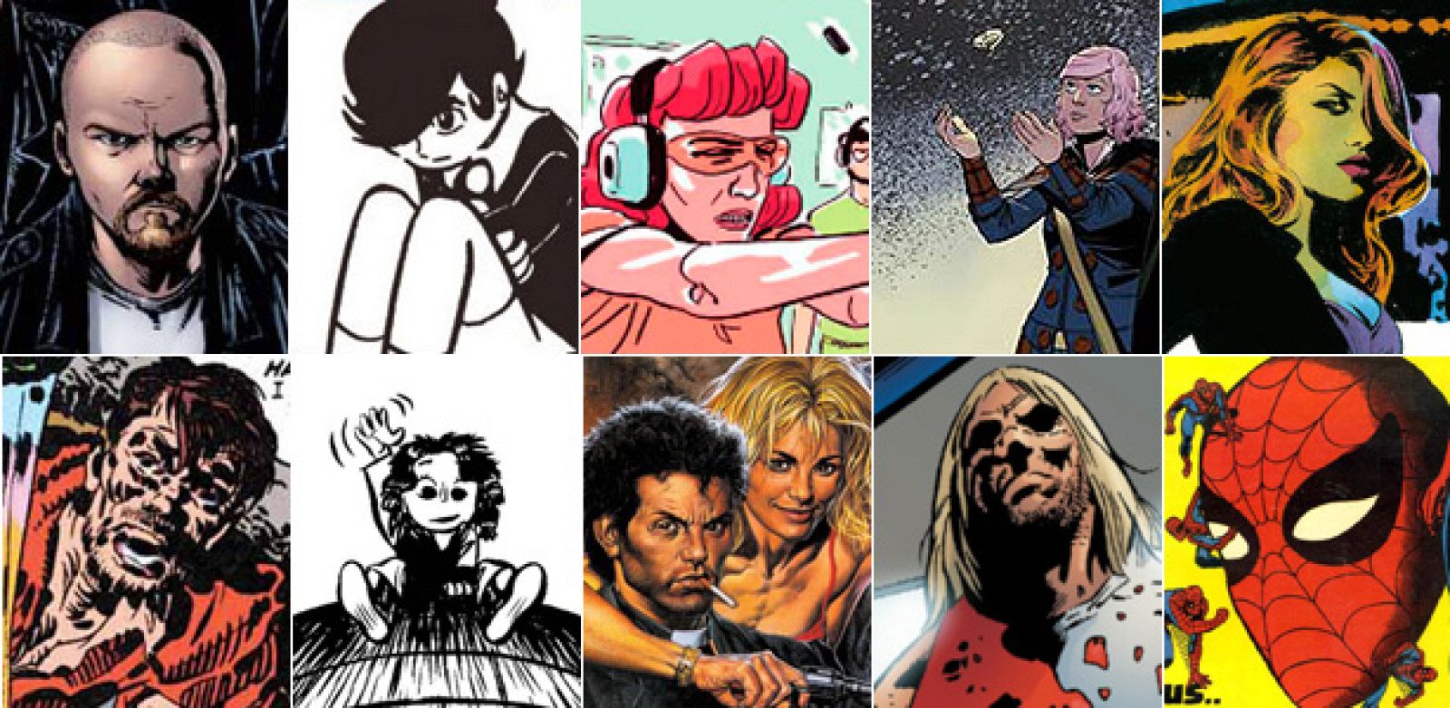 Imágenes de  los cómics: The Boys Integral 2 (Norma), La canción de Apolo (ecc ediciones), Caramelos atómicos (La Cúpula), El círculo (Ninth ediciones), Criminal integral 2 (Panini), Horror (Diábolo ediciones), Koma (dib>buks), Predicador (ecc edicio