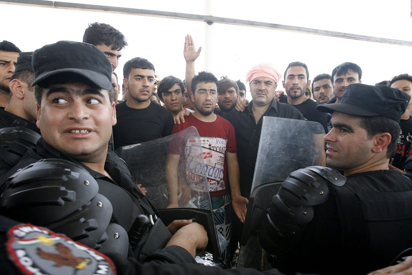 Protesta yazidí en Erbil, Irak