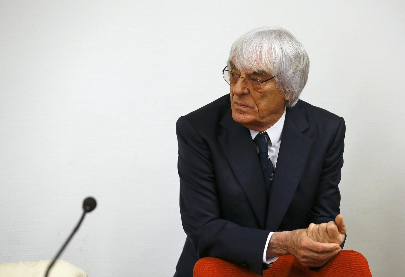 Formula One Chief Executive Ecclestone arrives back in courtroom after an ajournment at regional court in Munich